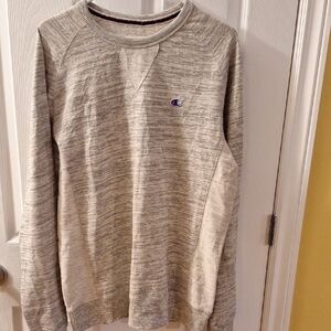 Champion Men's Heather Gray Crewneck Sweater
